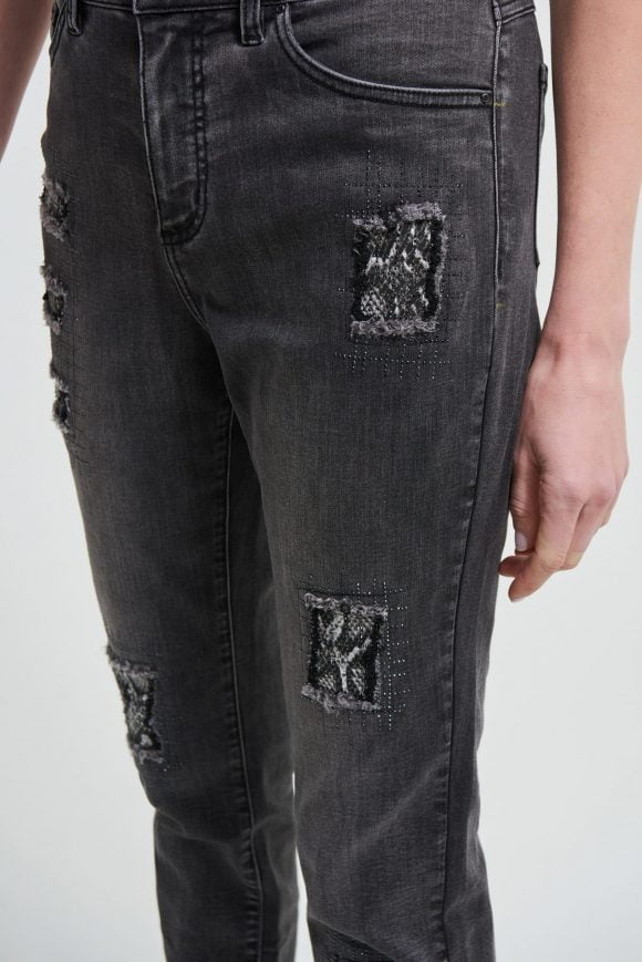 Joseph Ribkoff 203072 Dark Grey Jeans
