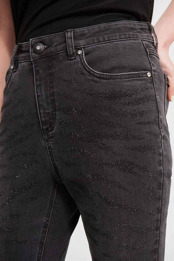 Joseph Ribkoff Dark Grey Jeans Style 213901