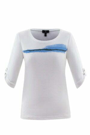 Marble 6528 White/Blue Top