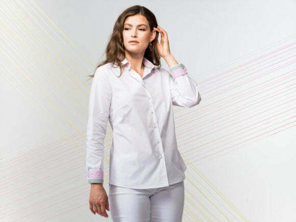 Elena Wang EW30085 White Shirt