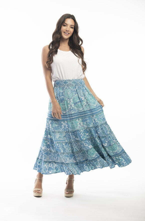 Orientique 4507 Blue/Multi Skirt