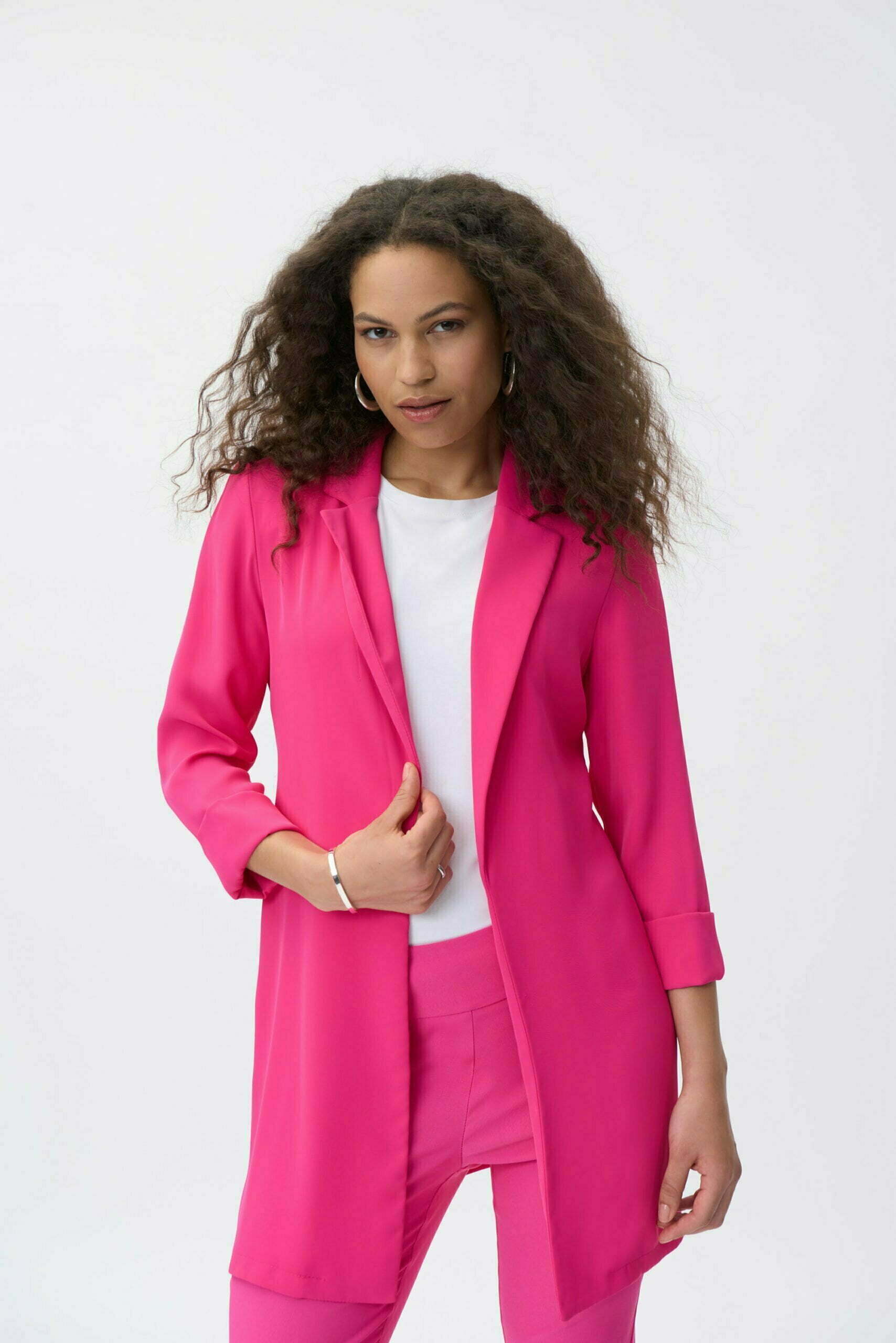 Joseph Ribkoff 211361 Dazzle Pink Blazer - Gertrude Fashions