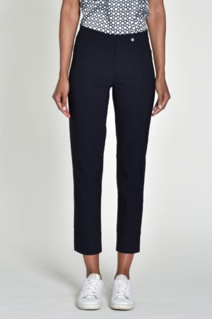 Robell 51568-5499 Bella Navy Trousers