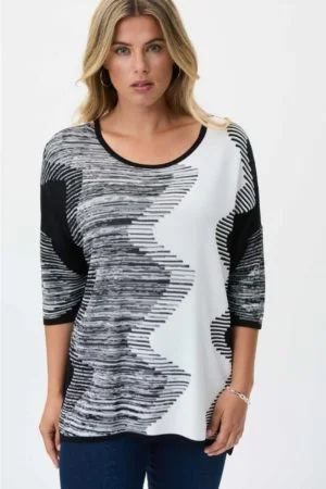 Joseph Ribkoff 231940 Relaxed Fit Knit Top