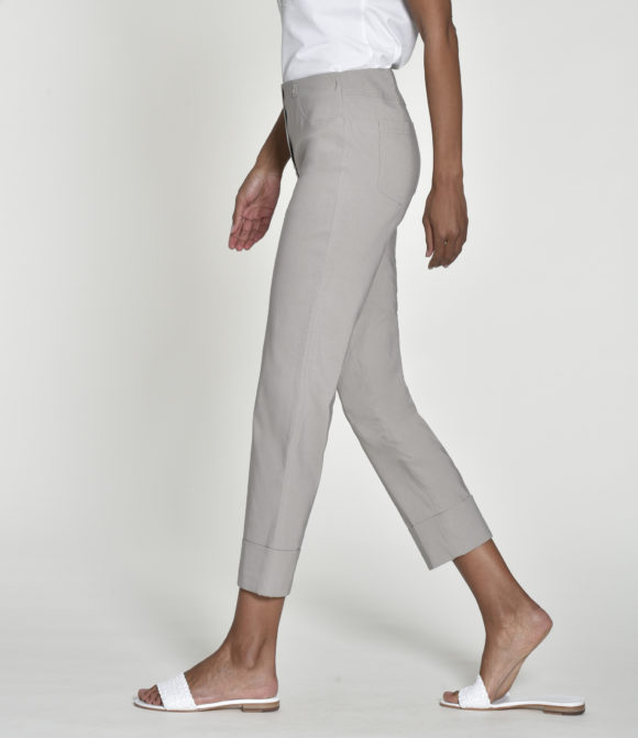 Robell 51568-5499 Bella Stone Cropped Trousers