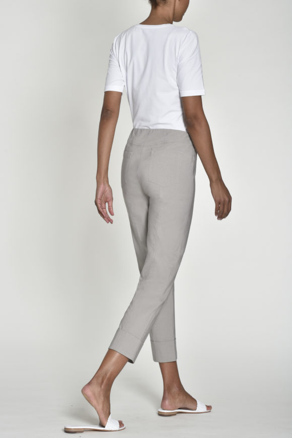 Robell 51568-5499 Bella Stone Cropped Trousers